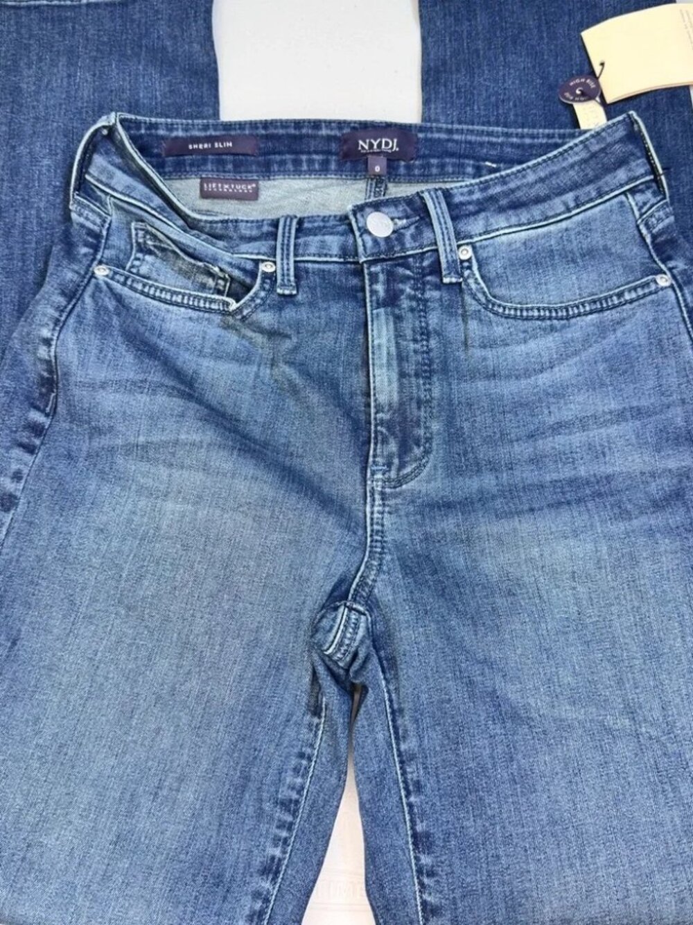 NWT NYDJ Women's Sheri Slim Landslide High Rise Jeans W/ Lift X Tuck Technology